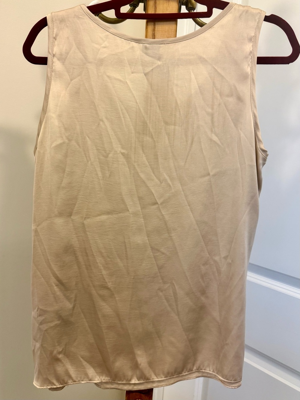 🍓Rafaella Layered Ruffle Shell Top - Blush Neutral - Picture 3 of 4